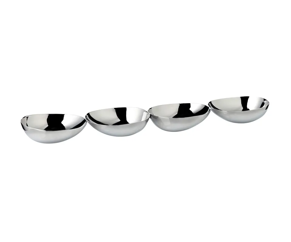 edzard-dallas-luma-snackschale-4-fach-edelstahl-38-cm image 1