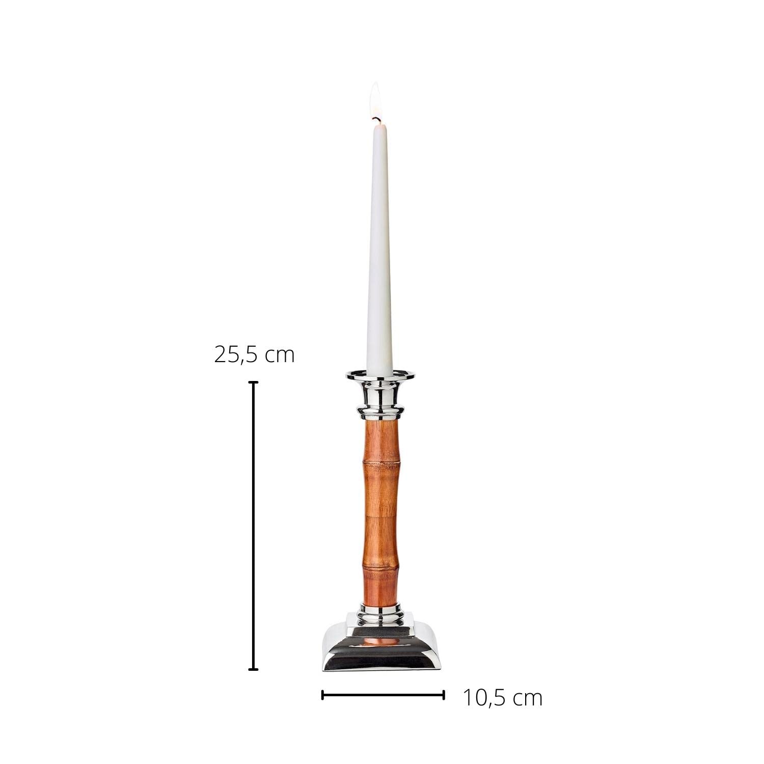 edzard-holm-kerzenst-nder-bambus-edelstahl-24-cm image 2