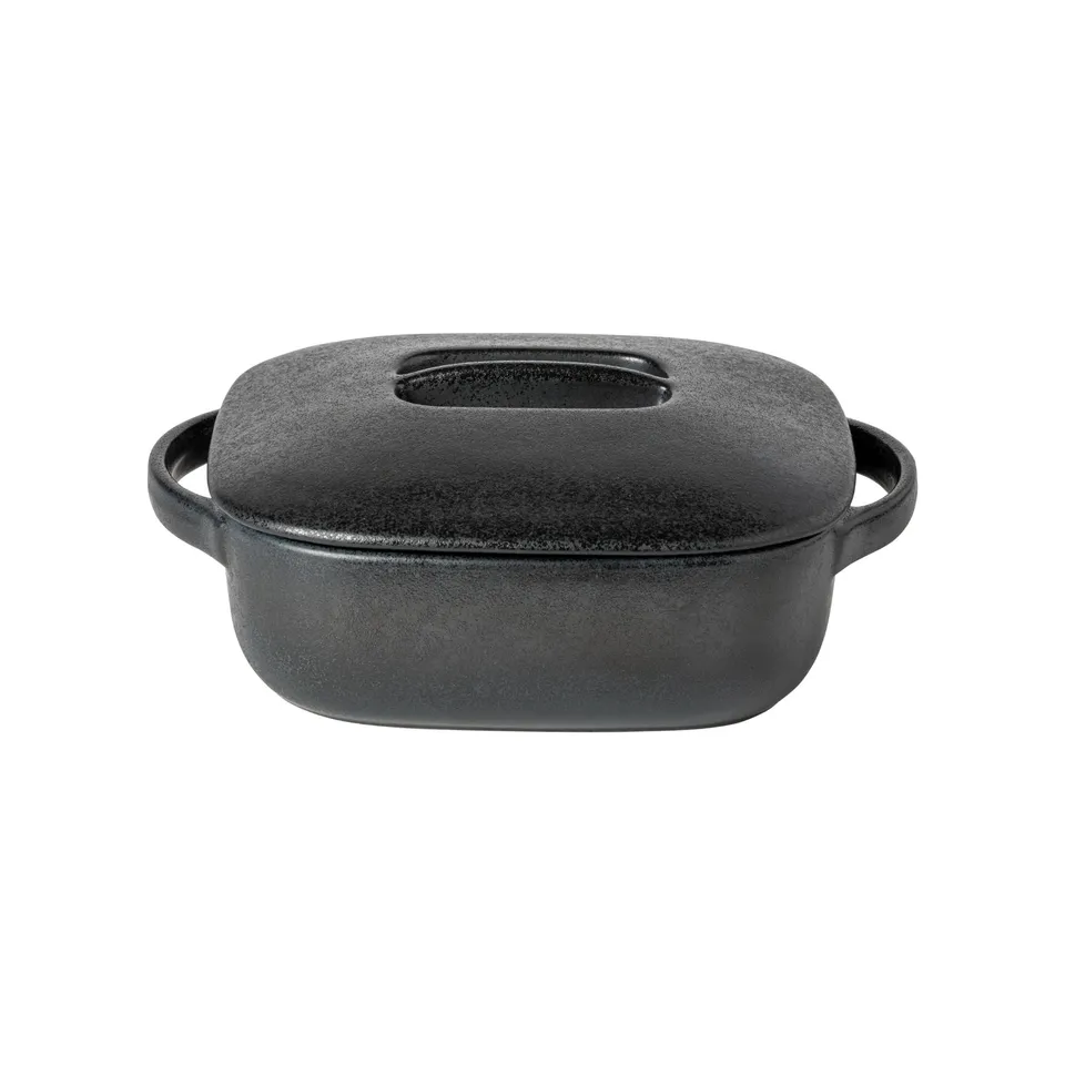 costa-nova-boutique-auflaufform-eckig-schwarz-mit-deckel image 1