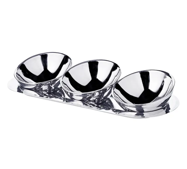 edzard-asti-schalen-set-3tlg-edelstahl-mit-tablett image 1