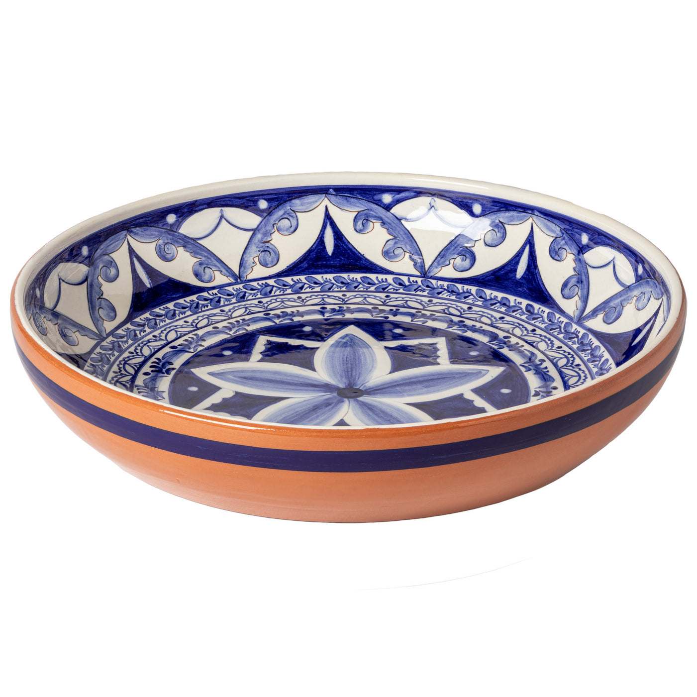 casafina-alentejo-terracotta-servierschale-azul-branco-rund image 1