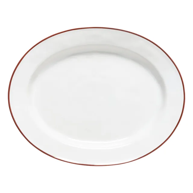 costa-nova-beja-ovale-servierplatte-wei-rot-steinzeug image 1