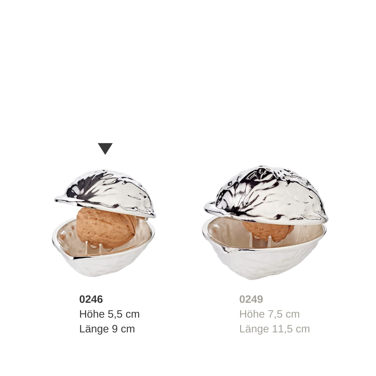 edzard-carlton-nussknacker-walnuss-9-cm-versilbert image 6