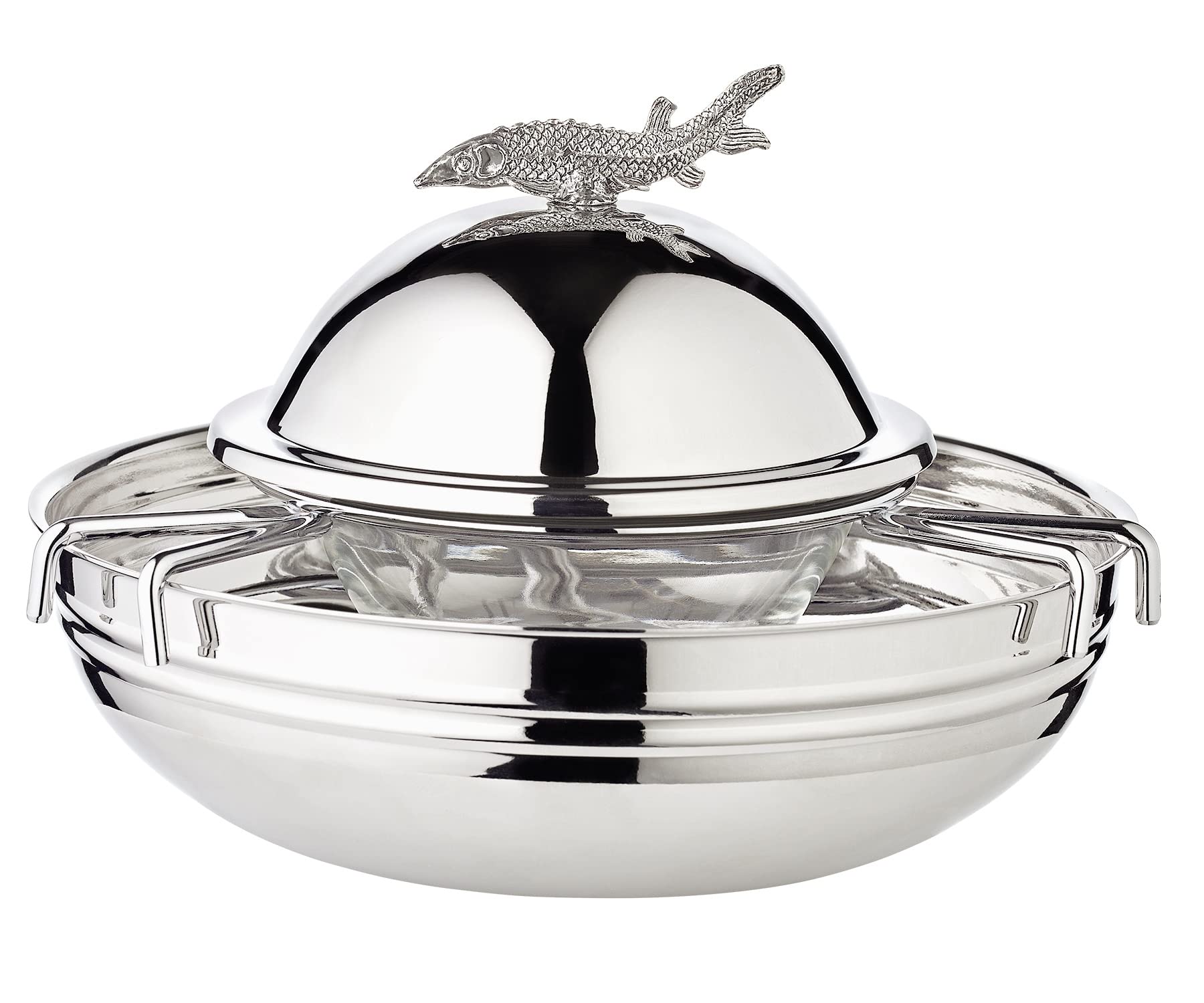 edzard-palma-kaviarschale-st-r-edelstahl-17-5-cm-glasschale image 1
