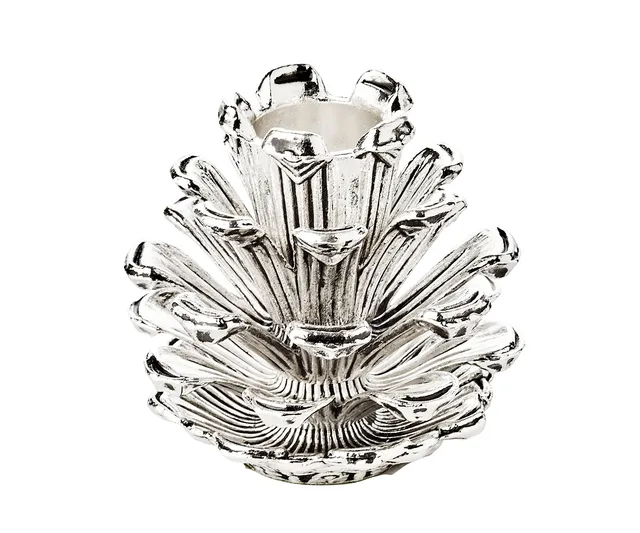 edzard-kingston-kerzenleuchter-zapfen-6-cm-silber image 1
