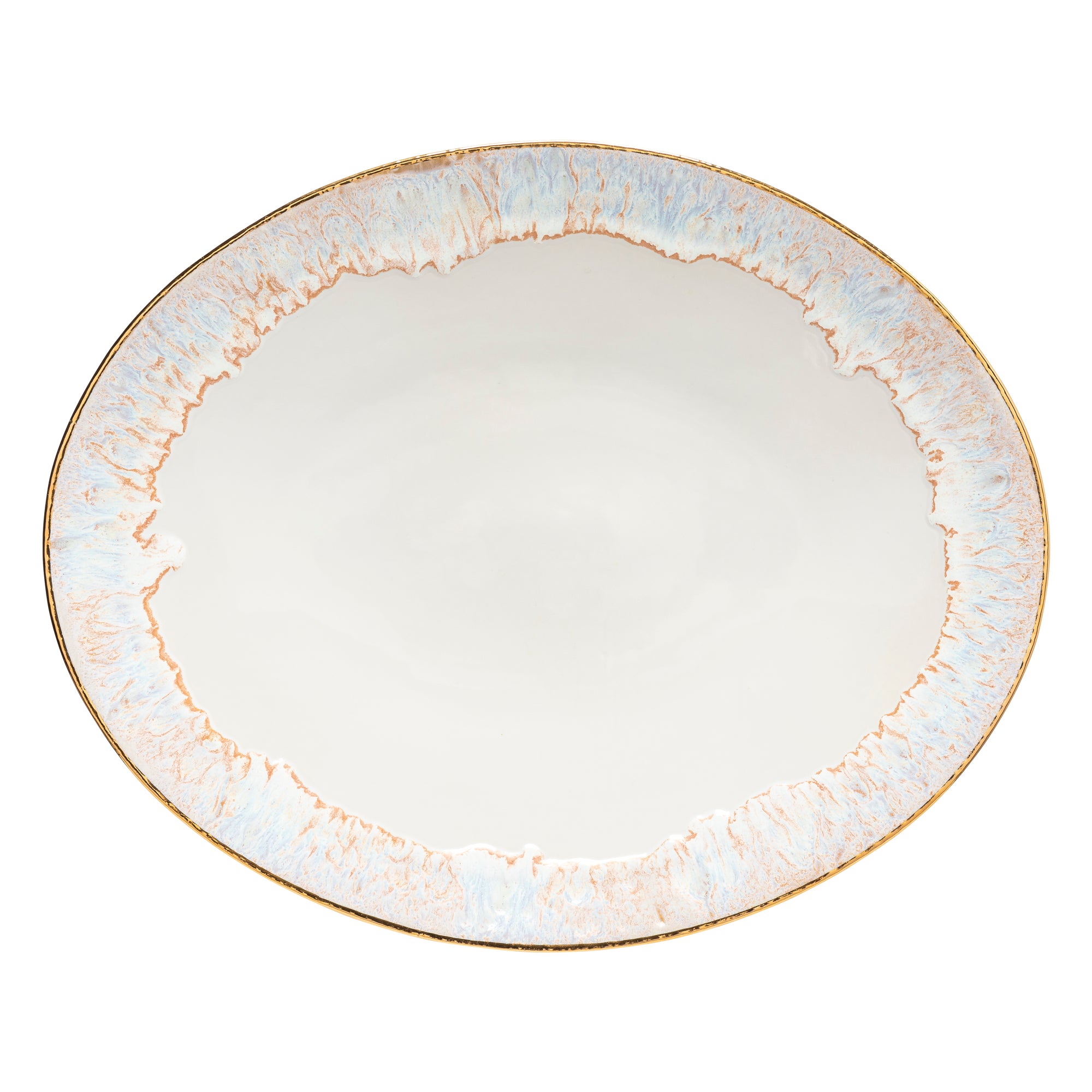costa-nova-taormina-servierplatte-oval-wei-gold-feinsteinzeug image 1
