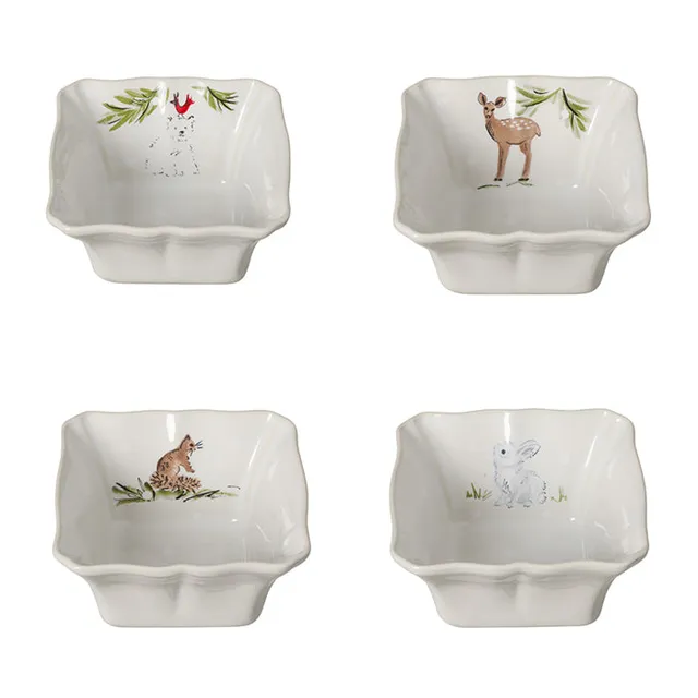 costa-nova-deer-friends-mini-auflaufform-wei-4er-set-steingut image 1