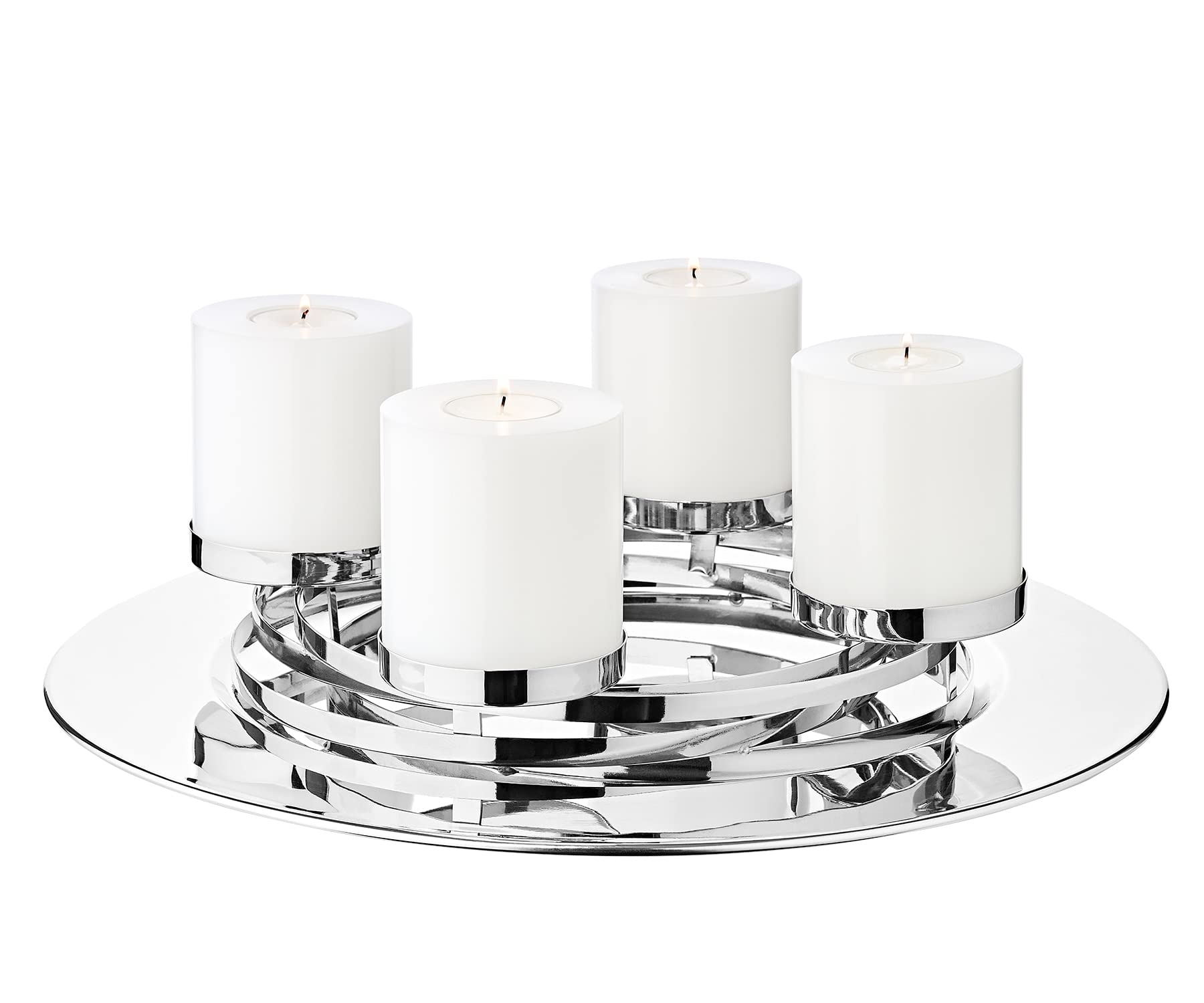 edzard-milano-adventskranz-la-annabell-39-cm-edelstahl image 1