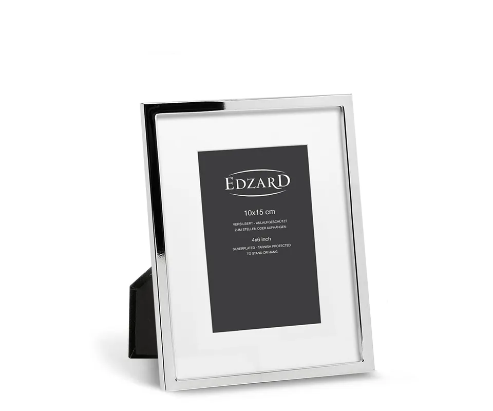 edzard-rivoli-bilderrahmen-10x15-passepartout-versilbert image 1