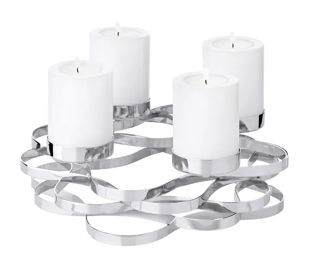 edzard-alita-adventskranz-edelstahl-silber-25-cm-6-cm image 1