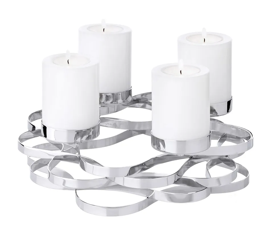 edzard-alita-adventskranz-edelstahl-silber-25-cm-6-cm image 1