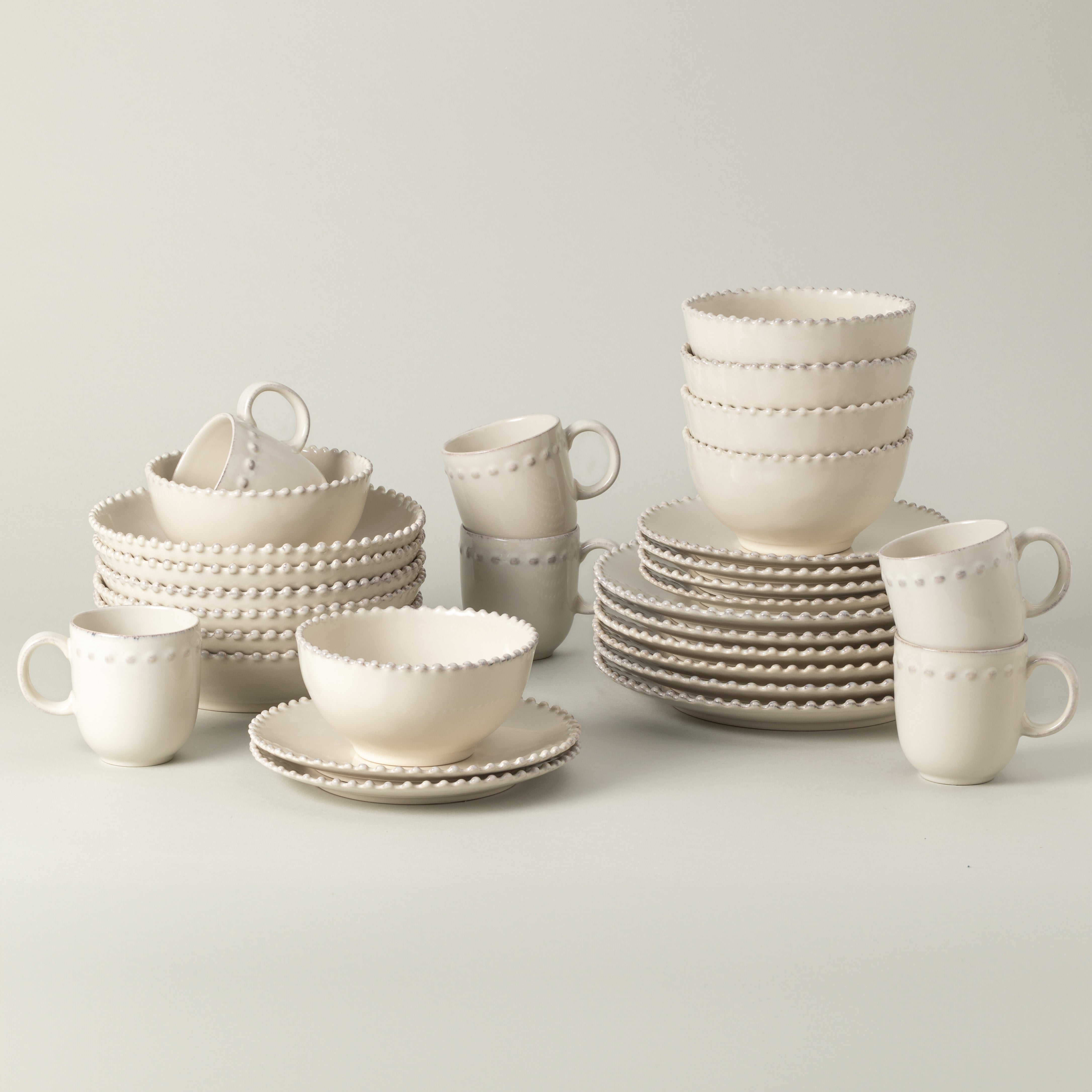 costa-nova-pearl-geschirrset-30-teilig-creme-mit-becher image 1