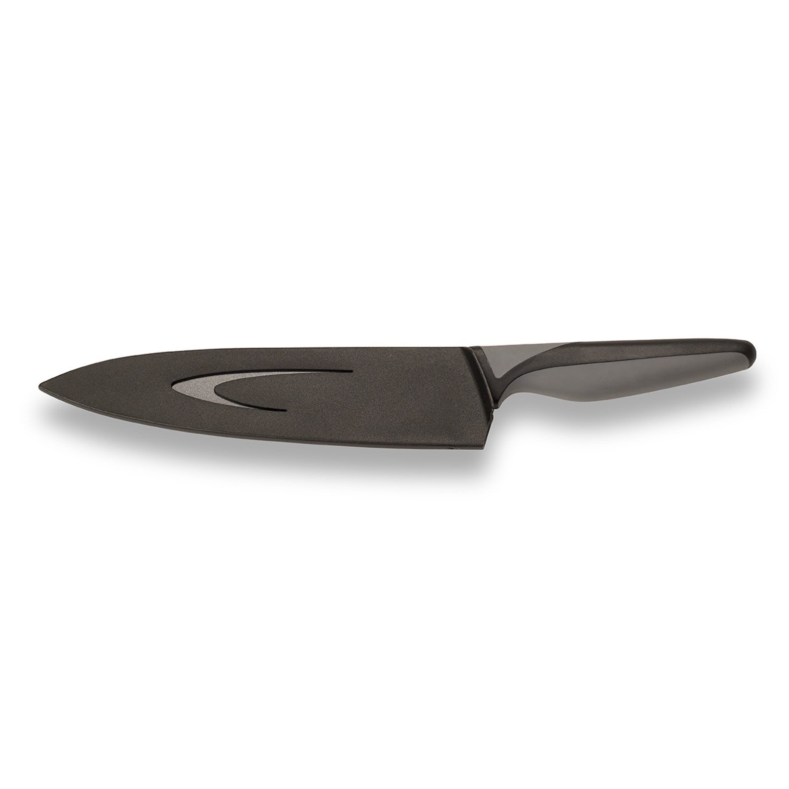 echtwerk-blacksteel-kochmesser-20cm-antihaft-klingenschutz image 3