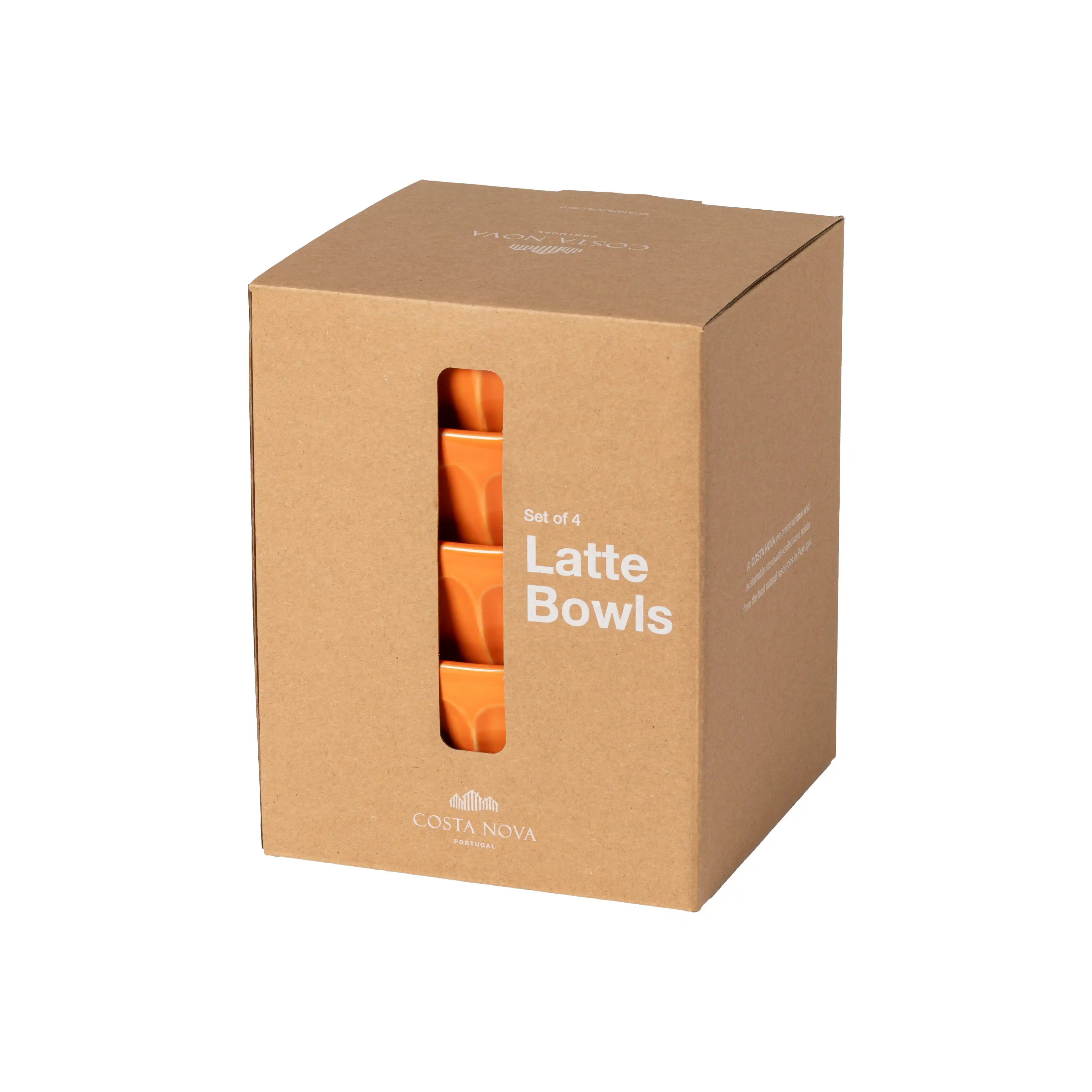 costa-nova-latte-bowls-petals-m-slischalen-orange-4er-set image 1