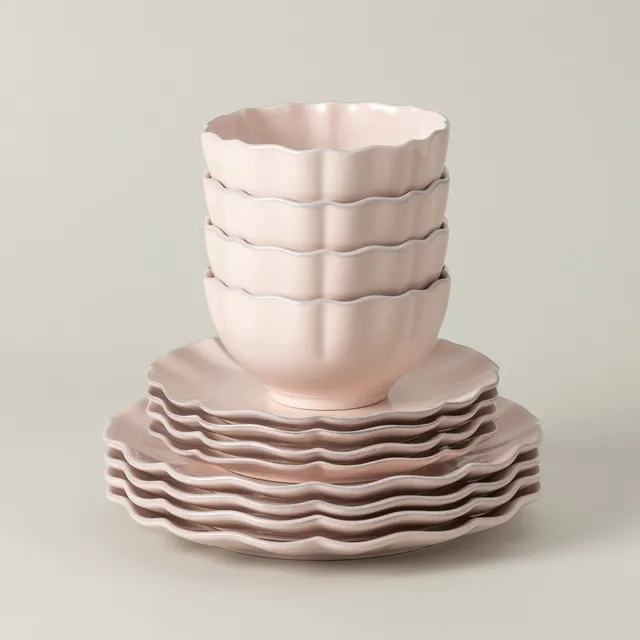 costa-nova-rosa-12-tlg-tafelservice-ros-rosa-schale image 1