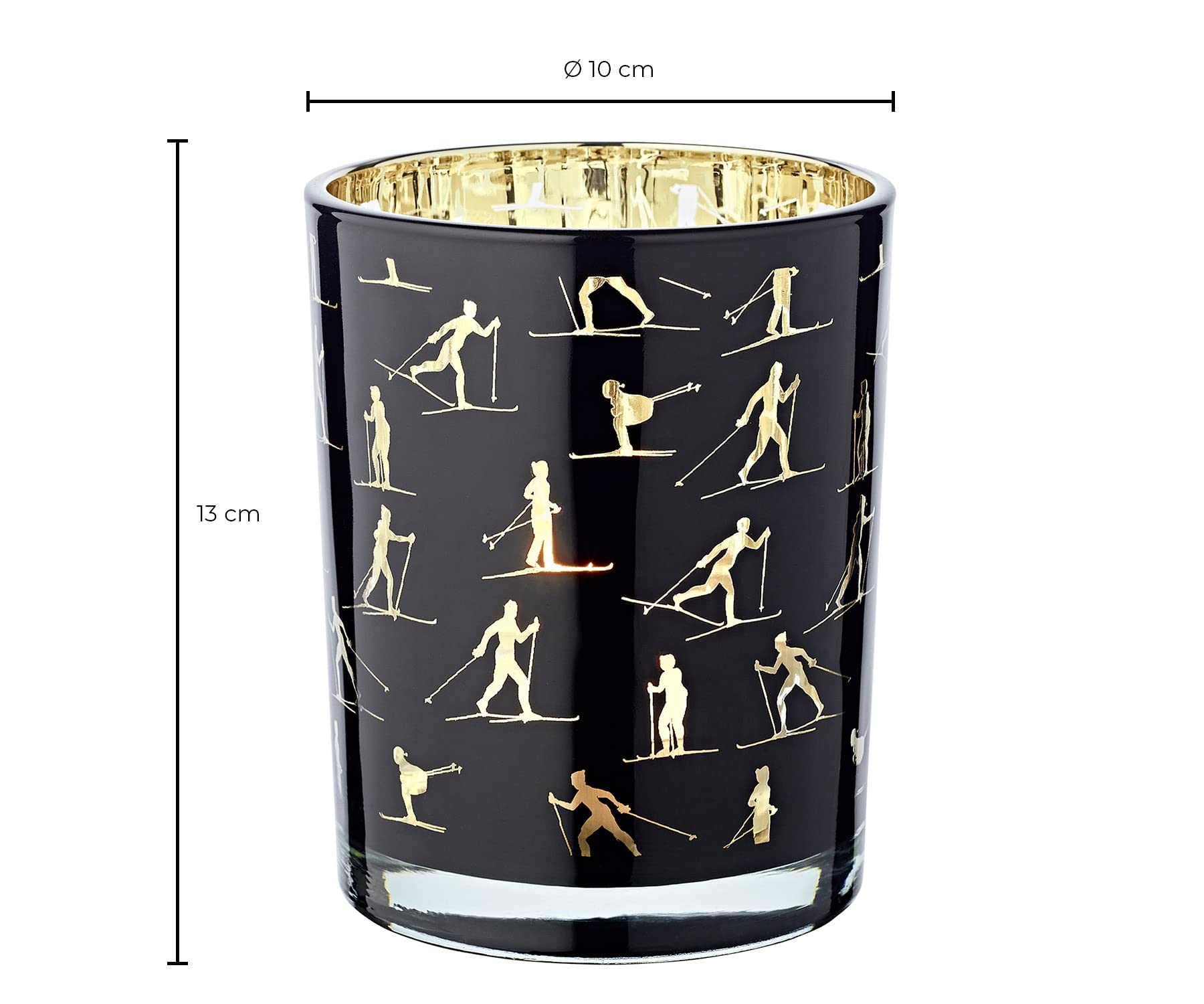 edzard-monty-windlicht-glas-schwarz-skifahrer-h-13-cm image 2