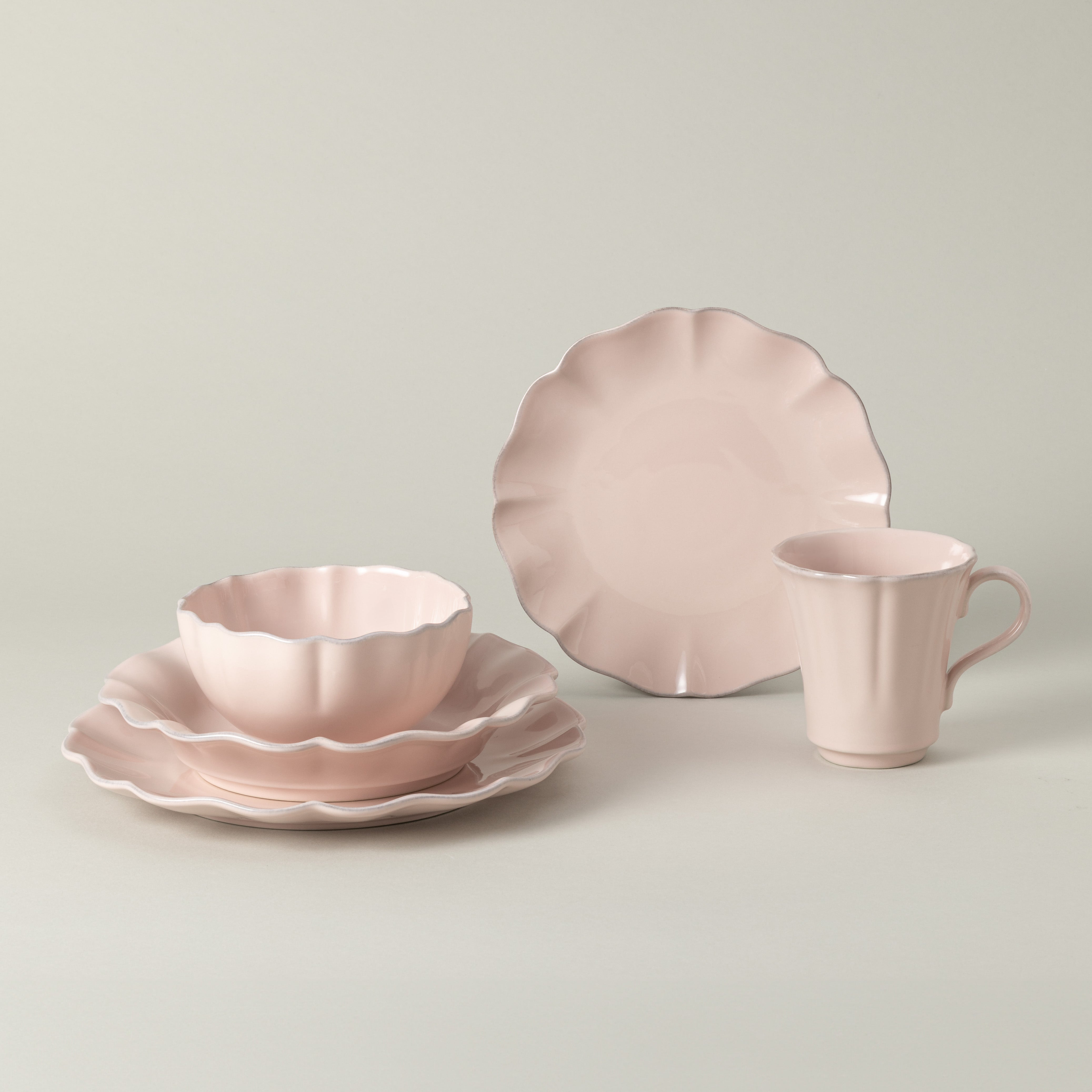 costa-nova-rosa-tafelservice-rosa-5-teilig-steingut image 1