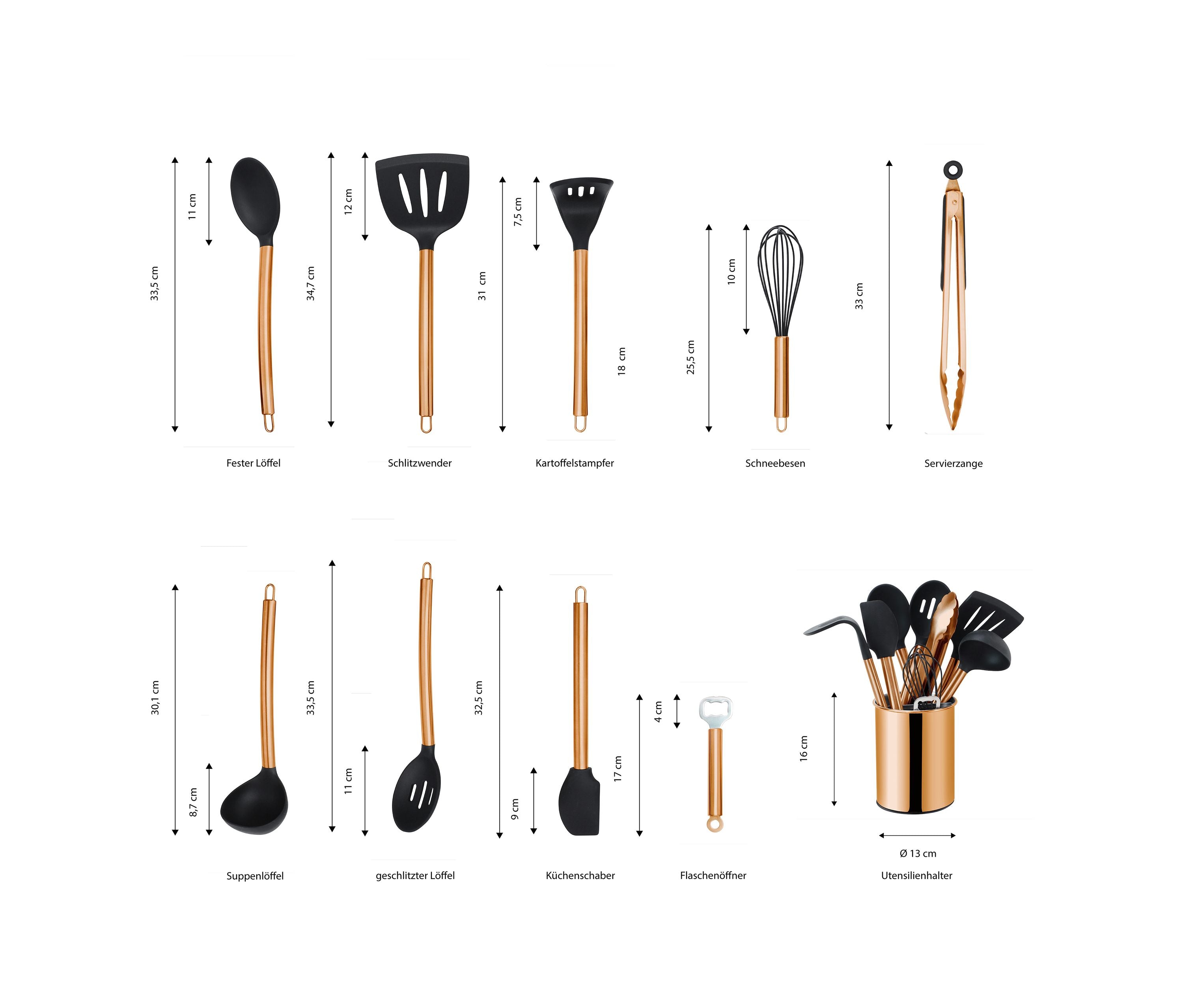echtwerk-k-chenhelfer-set-10tlg-silikon-silber-antihaft image 8