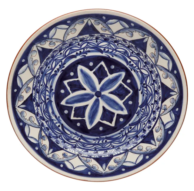 costa-nova-alentejo-terracotta-p400-bw-servierplatte-blau-wei image 1
