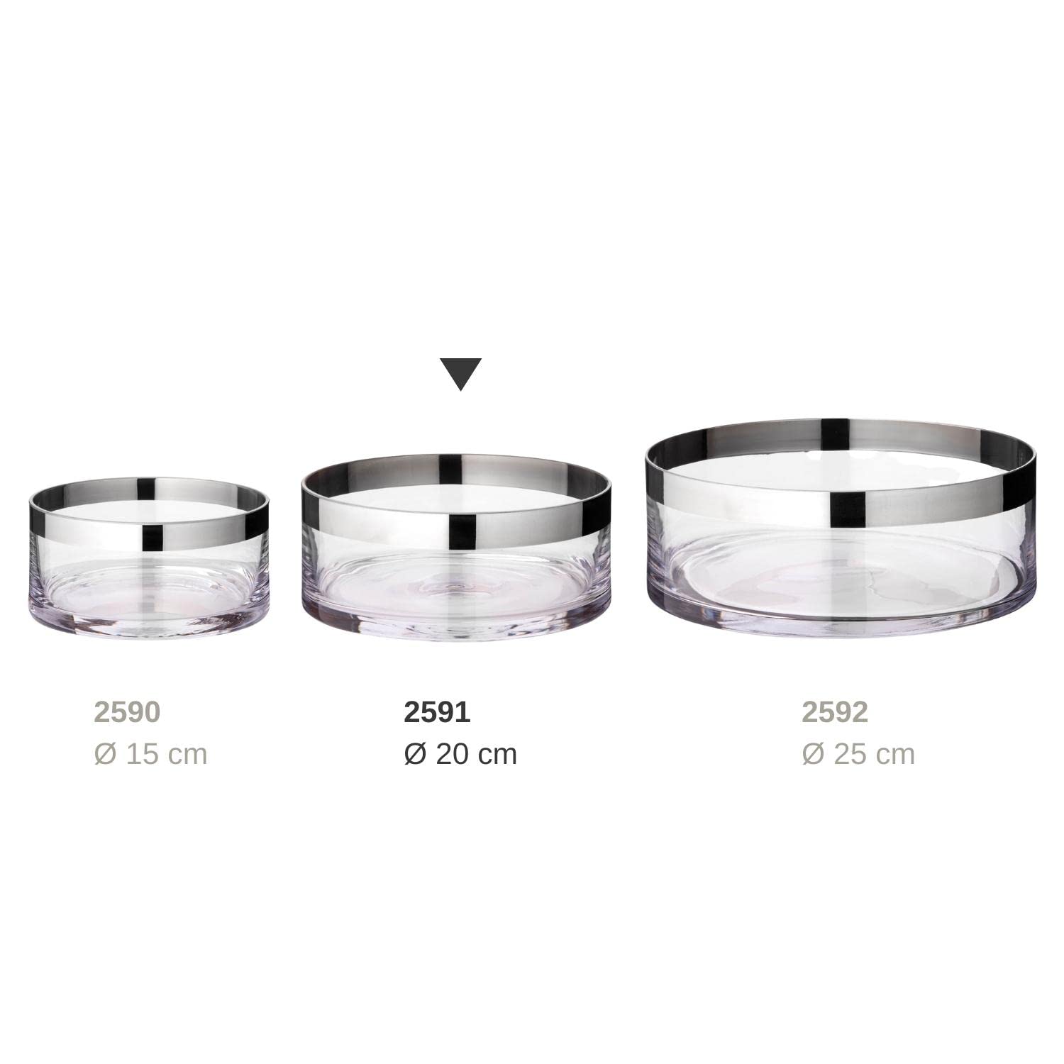 edzard-grit-schale-kristallglas-20-cm-platinrand image 4
