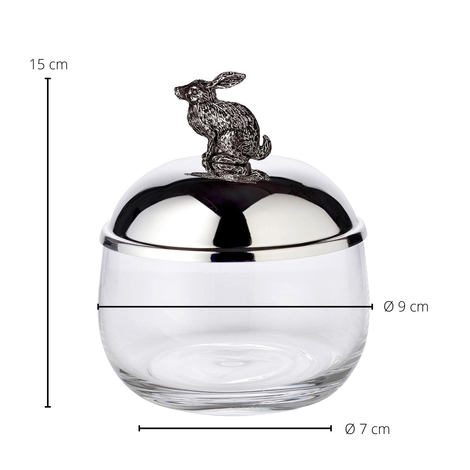 edzard-mista-vorratsdose-hase-versilbert-9-cm image 4