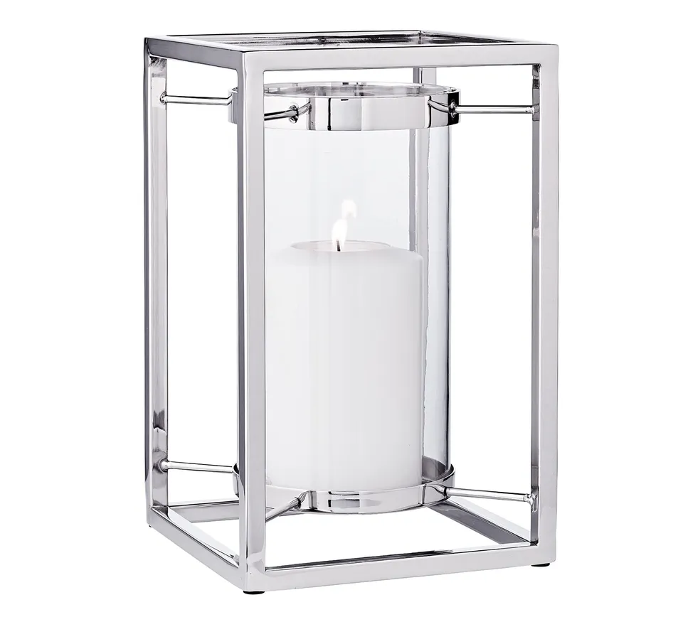 edzard-banu-windlicht-31-cm-edelstahl-vernickelt-mit-glas image 1