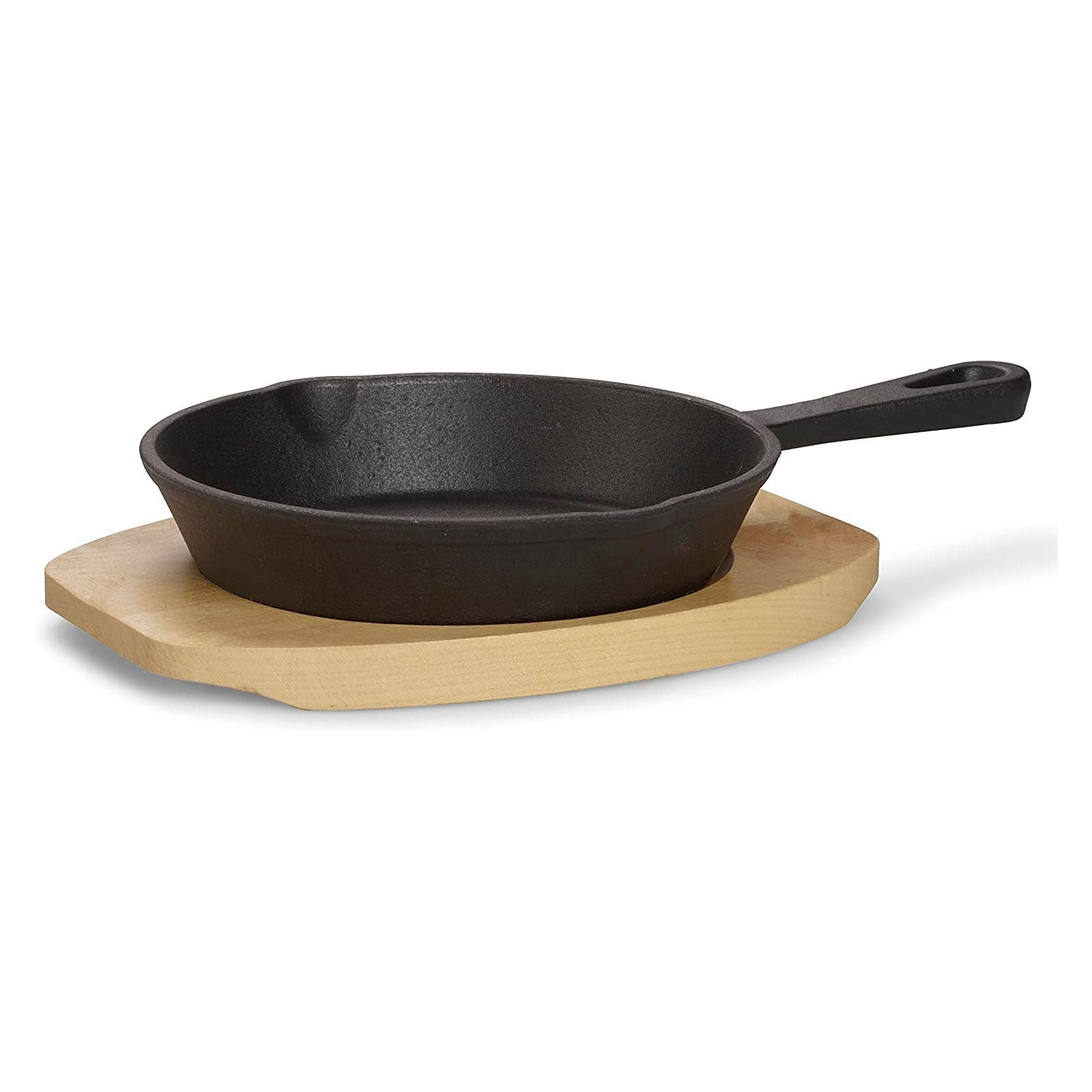 echtwerk-servierpfanne-gusseisen-15-8-cm-1-tlg-mit-brett image 2