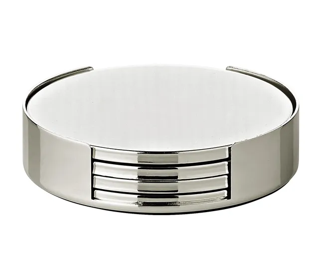 edzard-due-flaschenuntersetzer-4er-set-versilbert-mit-halter image 1