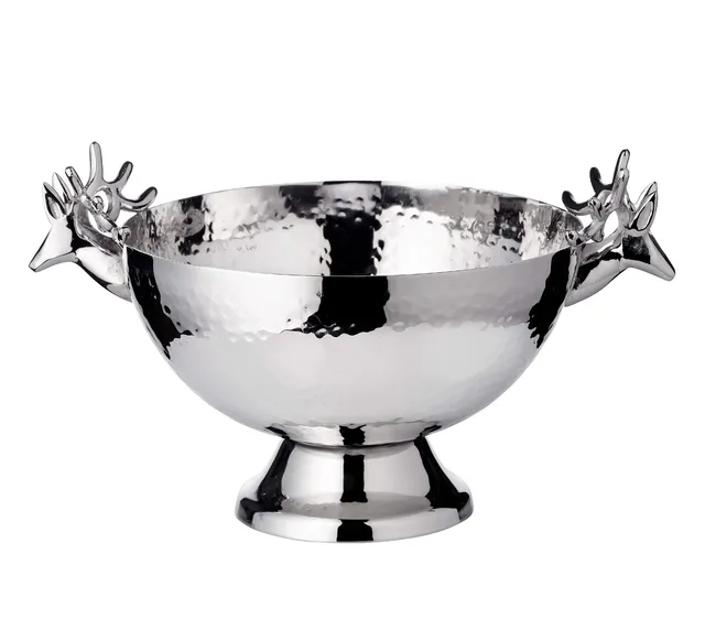 edzard-hirsch-john-schale-22-cm-silber-geh-mmert image 1