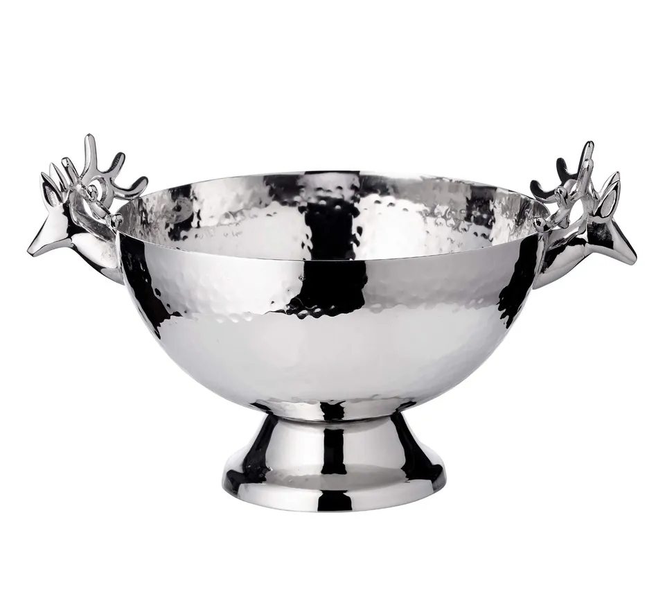 edzard-hirsch-john-schale-22-cm-silber-geh-mmert image 1