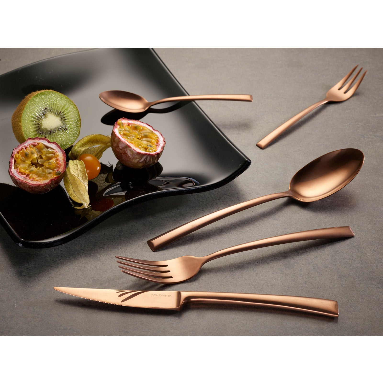 echtwerk-avelino-shiny-tafelbesteck-30tlg-bronze-18-10 image 2