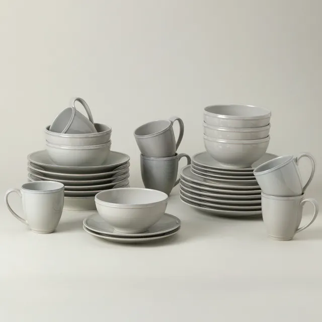 costa-nova-friso-geschirrset-30-teilig-steinzeug-grau-mit-tasse image 1