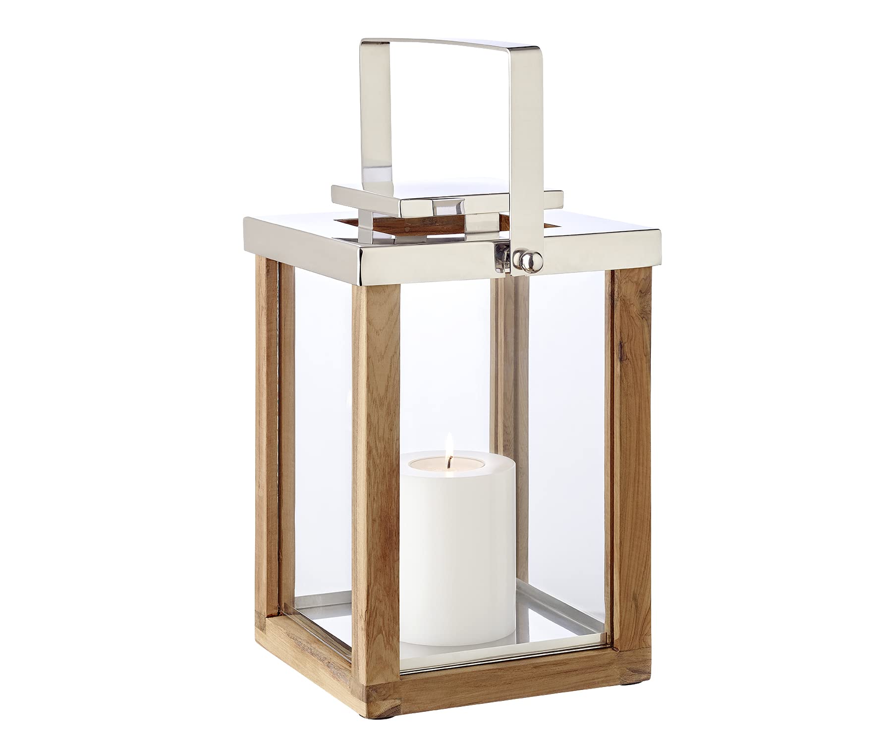 edzard-miami-laterne-35-cm-teakholz-mit-henkel image 1