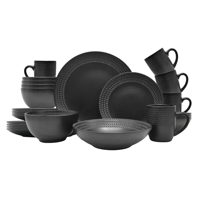 echtwerk-kombiservice-blackstyle-stoneware-30tlg image 1