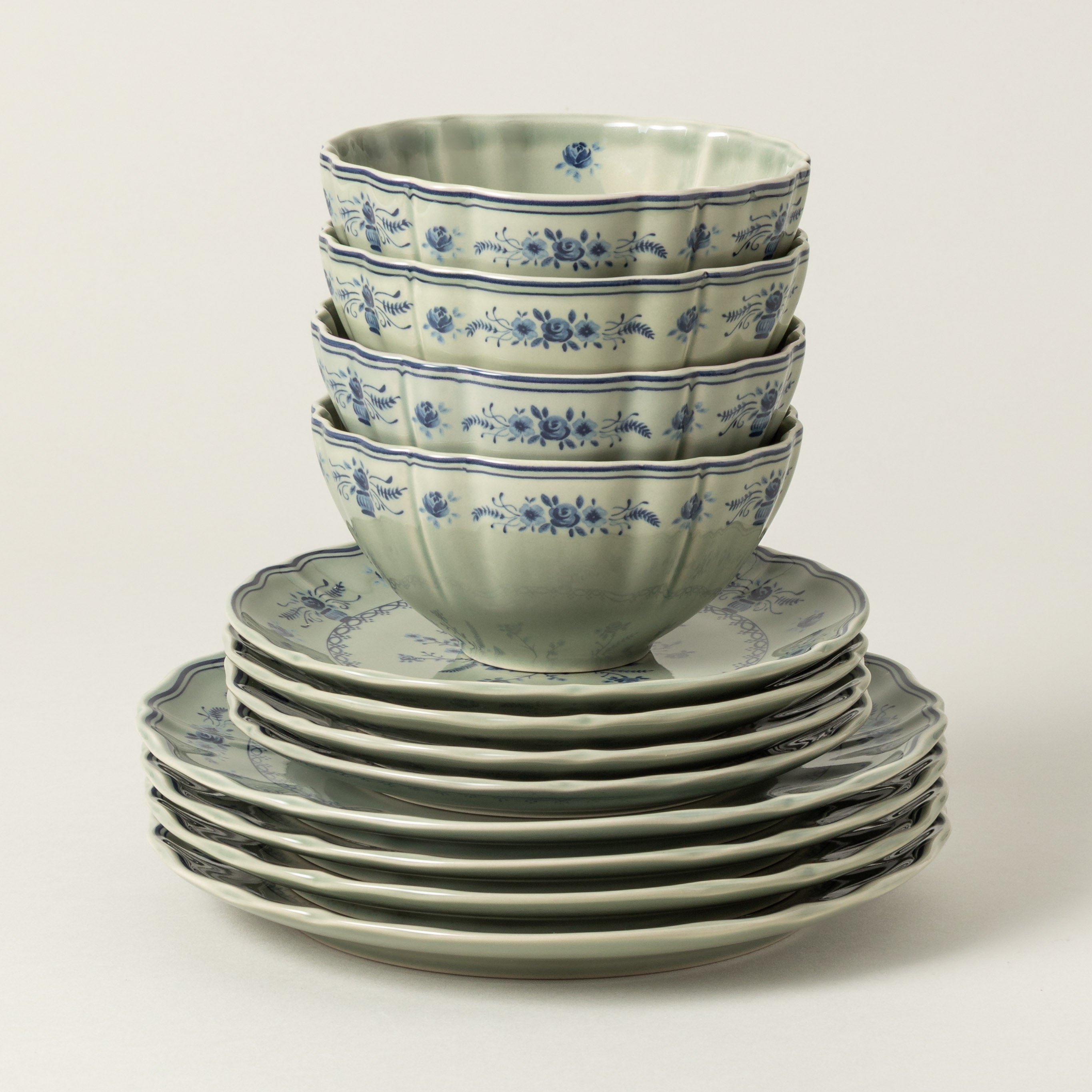 costa-nova-vila-tafelservice-olive-blau-12-tlg-mit-glas image 1