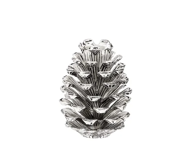 edzard-kingston-zapfen-kerzenleuchter-9-cm-silber-stabkerze image 1