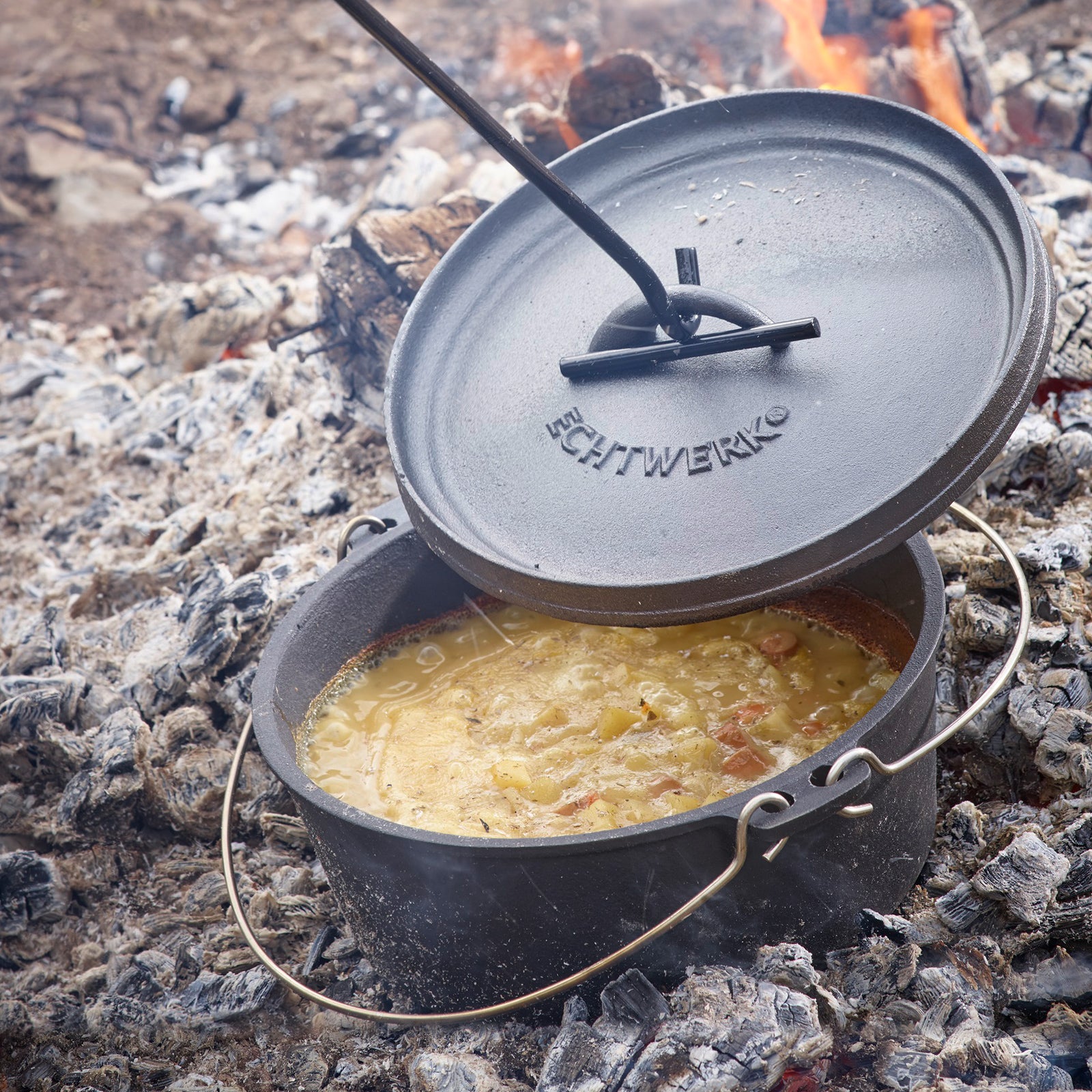 echtwerk-bbq-dutch-oven-set-7-tlg-gusseisen-holzkiste image 7