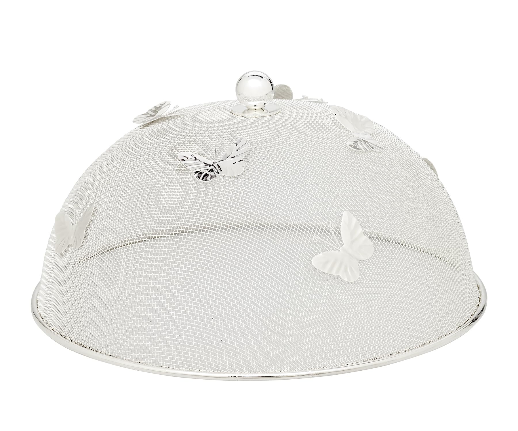 edzard-faden-butterfly-schutzhaube-30-cm-versilbert-h-16-cm image 1