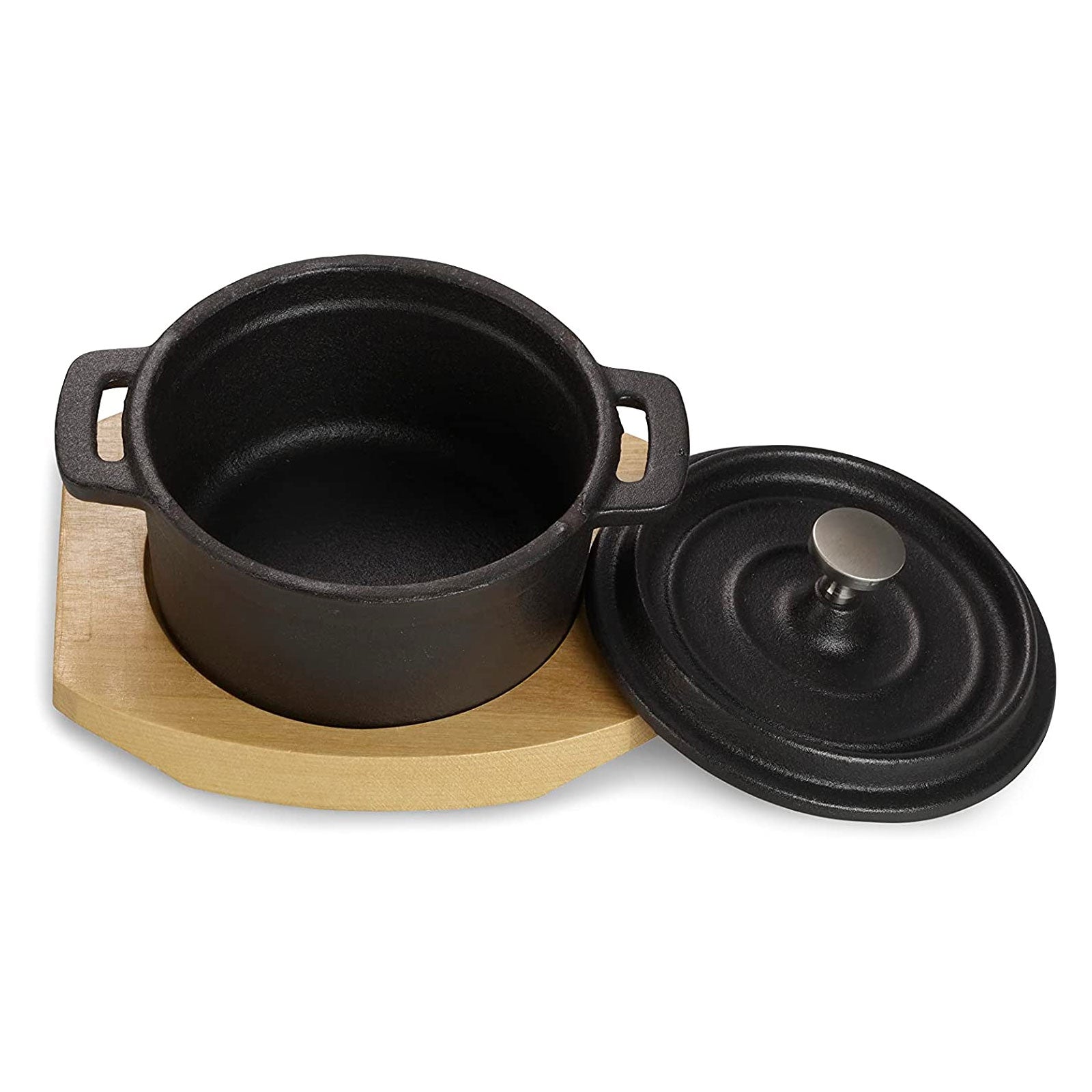 echtwerk-bbq-kochtopf-gusseisen-mini-250ml-mit-brett-1-tlg image 3