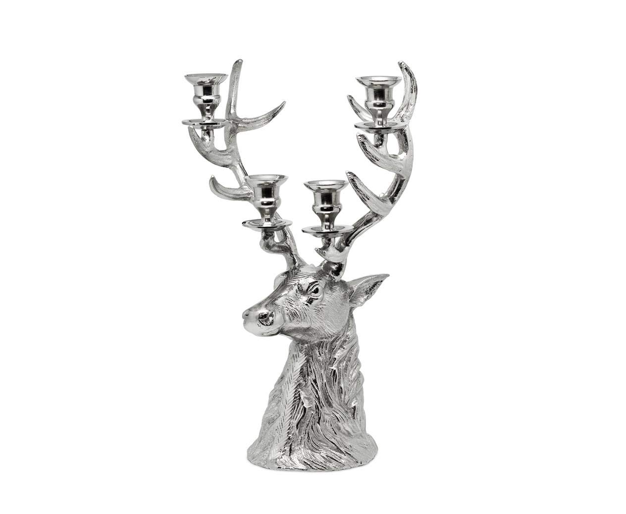 edzard-richard-kerzenleuchter-hirsch-43-cm-silber image 2