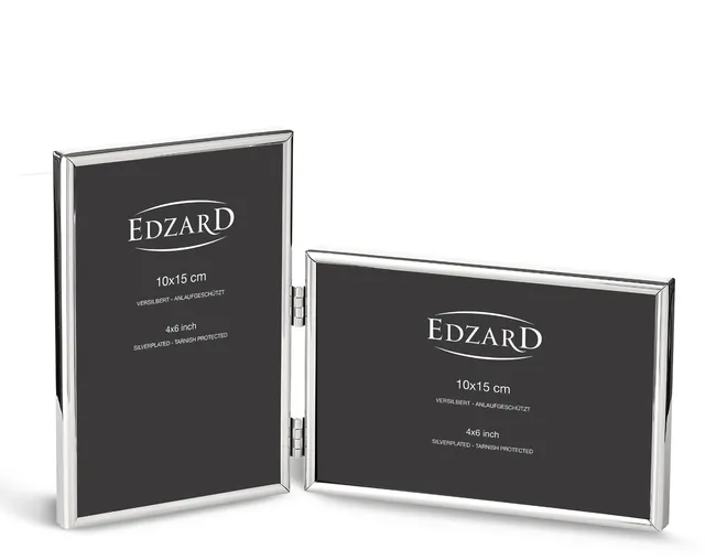 edzard-pavia-otto-doppel-fotorahmen-2x-10x15-versilbert image 1