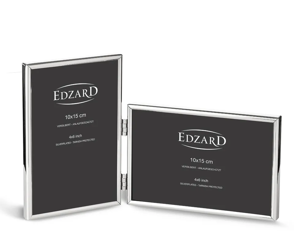 edzard-pavia-otto-doppel-fotorahmen-2x-10x15-versilbert image 1