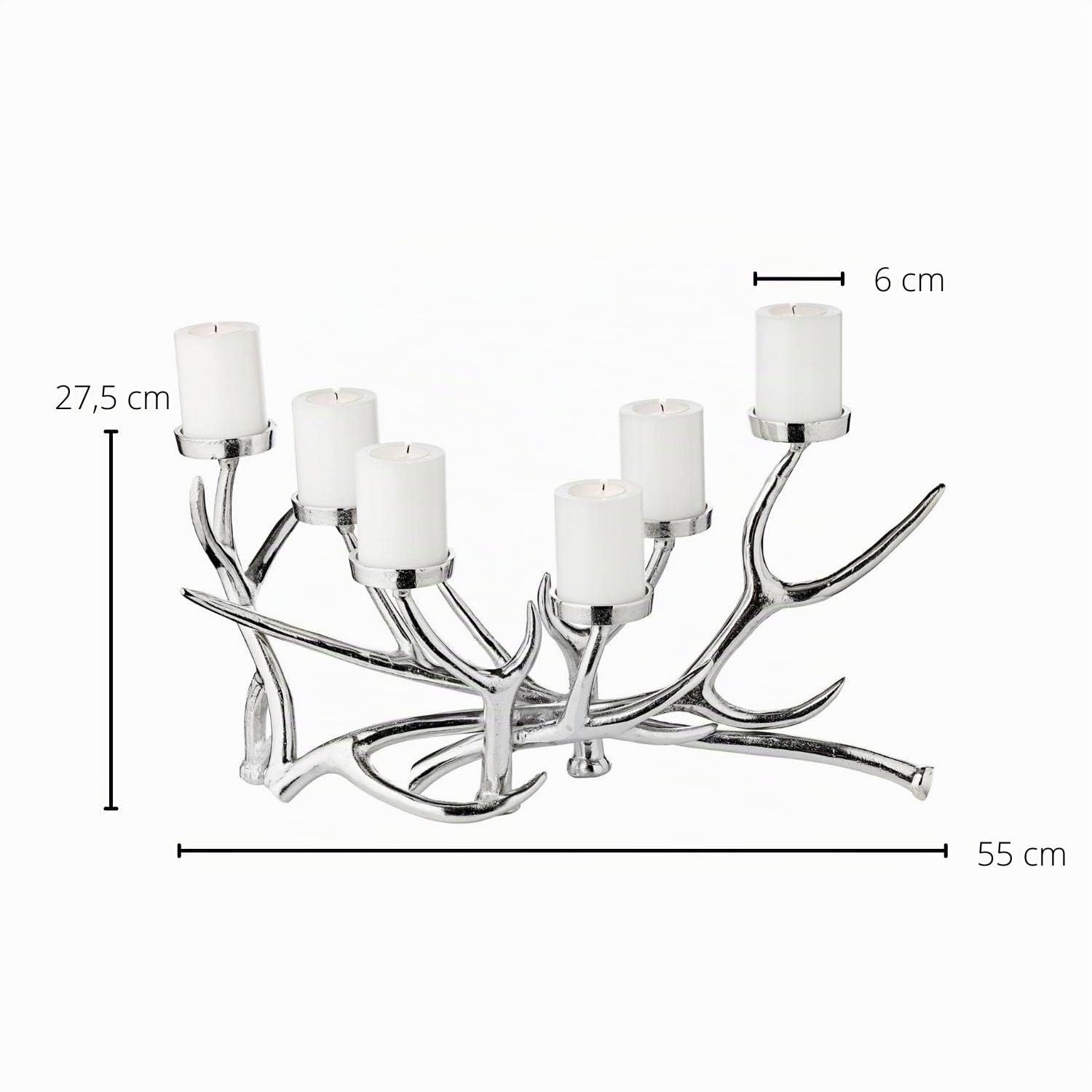 edzard-james-kerzenhalter-geweih-50-cm-vernickelt image 2