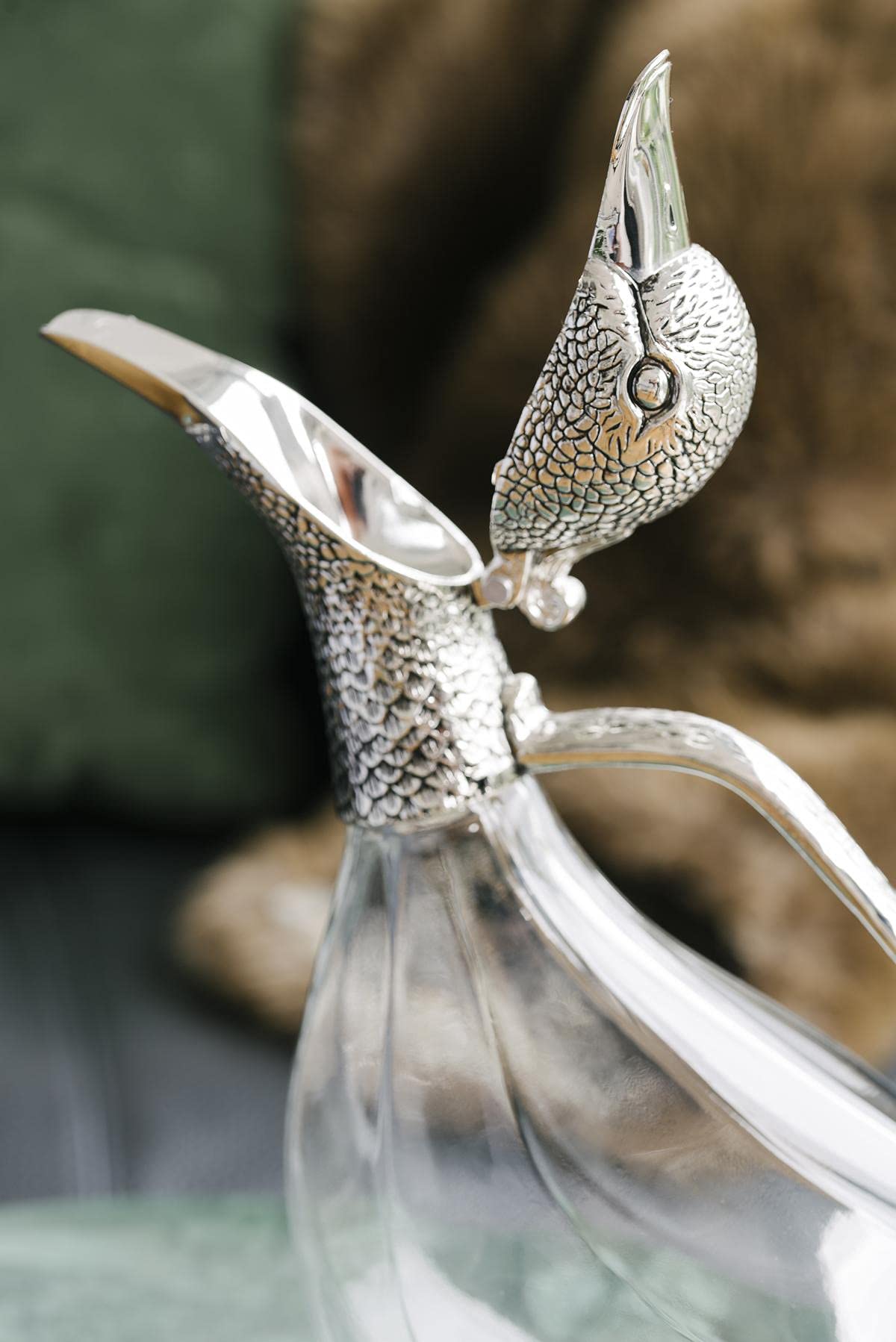 edzard-daisy-dekanter-ente-kristallglas-0-9-l-versilbert image 3