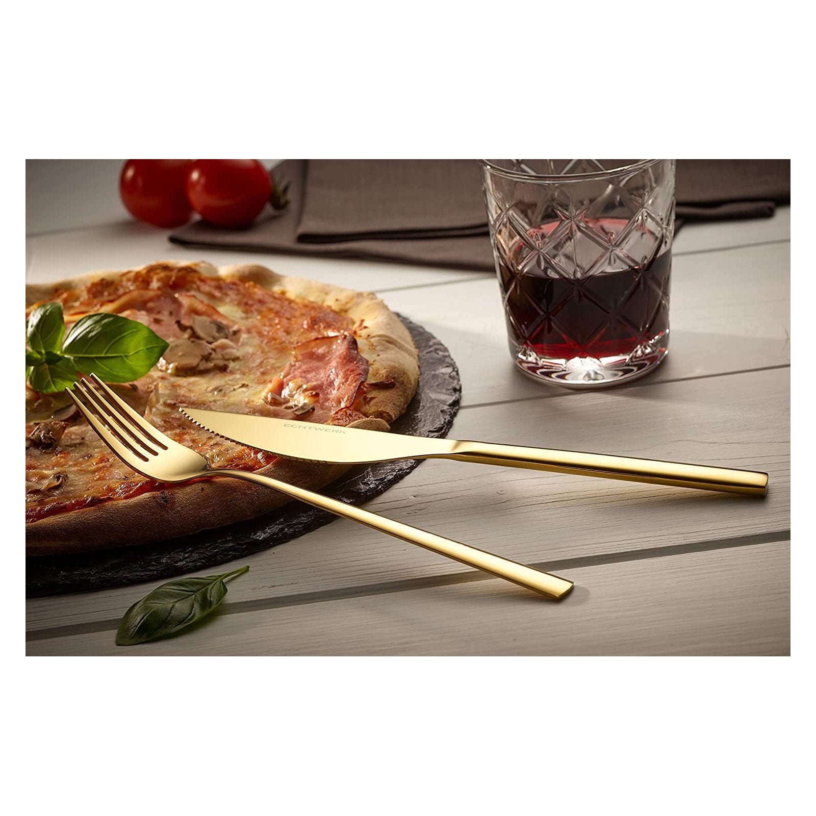 echtwerk-pizzabesteck-set-8tlg-steakbesteck-silber-gl-nzend-edelstahl image 4