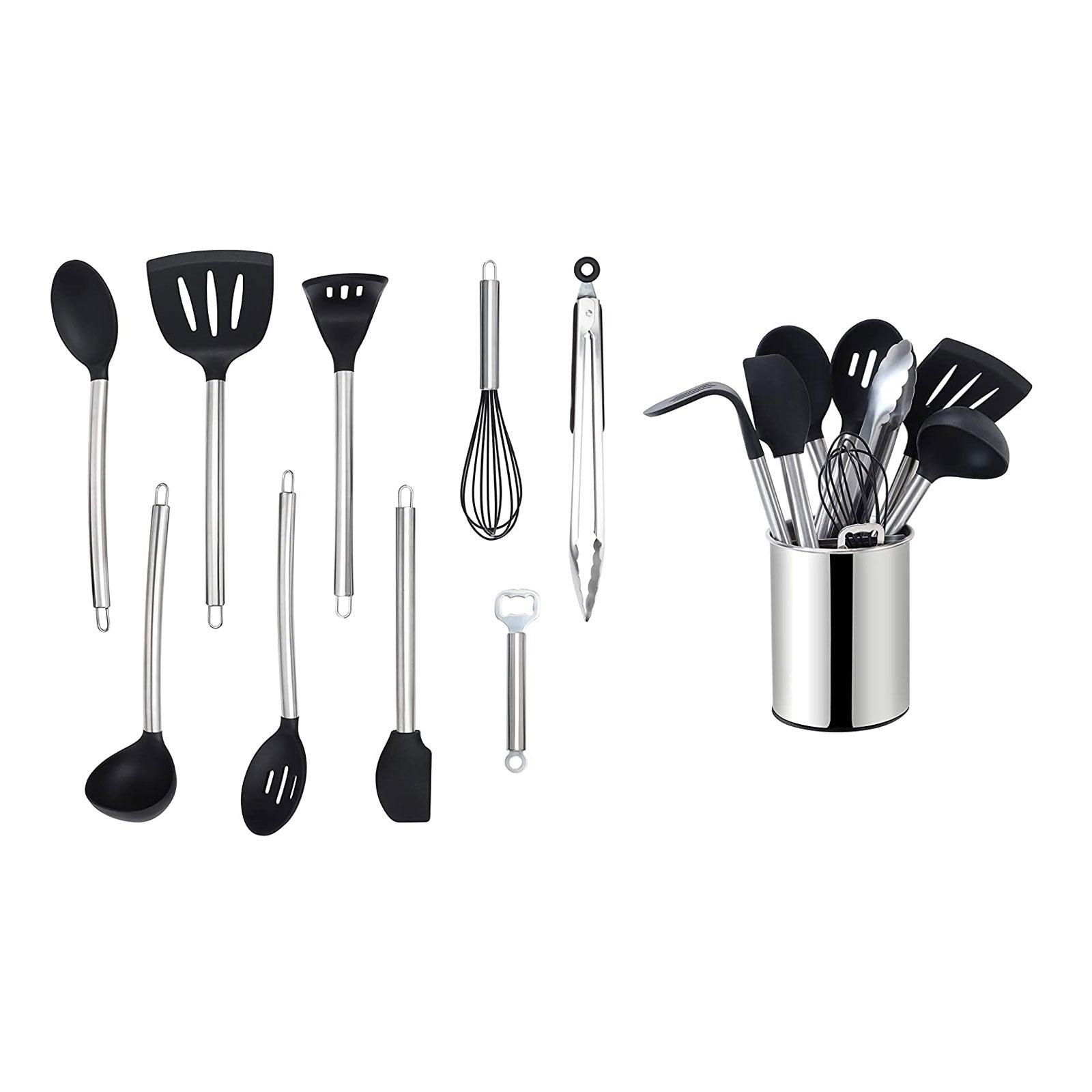 echtwerk-k-chenhelfer-set-10tlg-silikon-silber-antihaft image 1