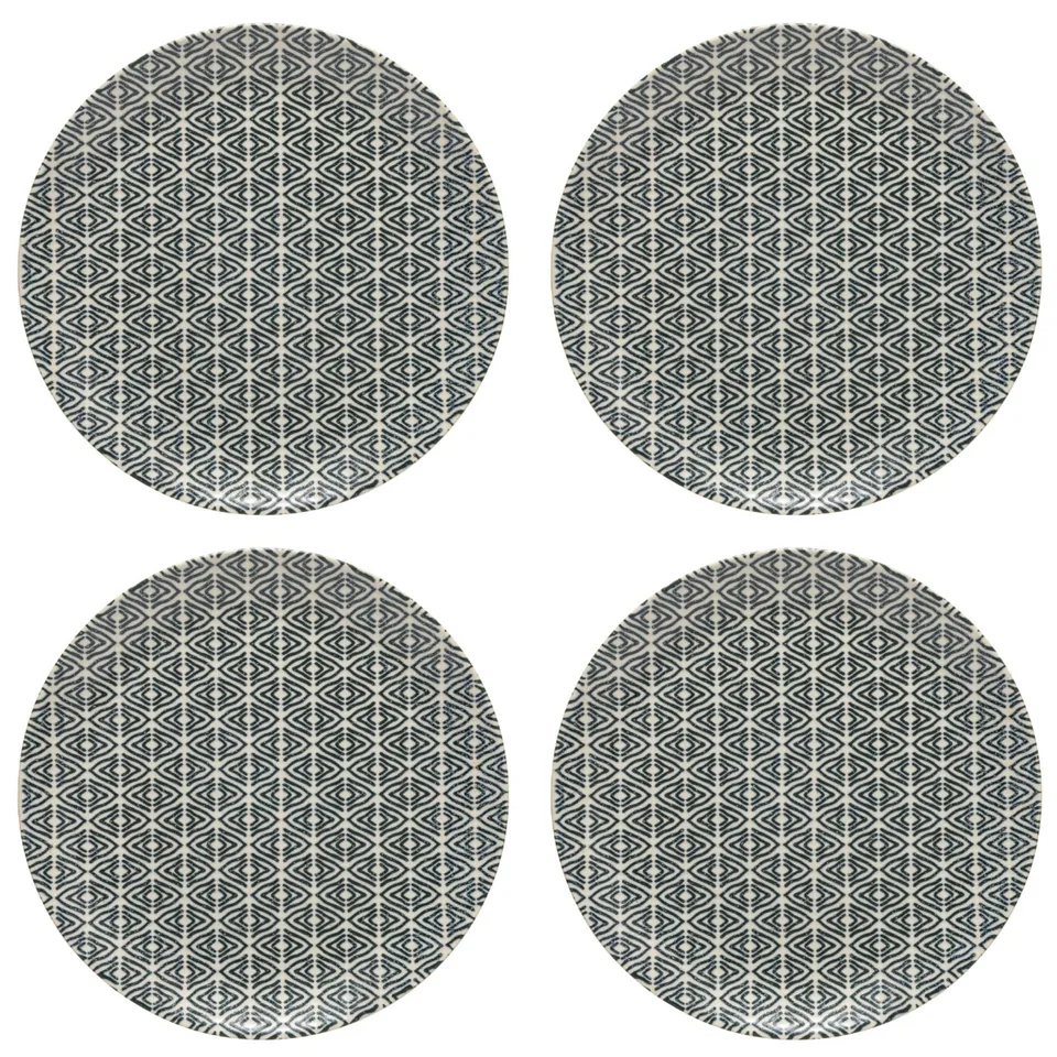 costa-nova-elements-dessertteller-4er-diamond-weave-beige image 1