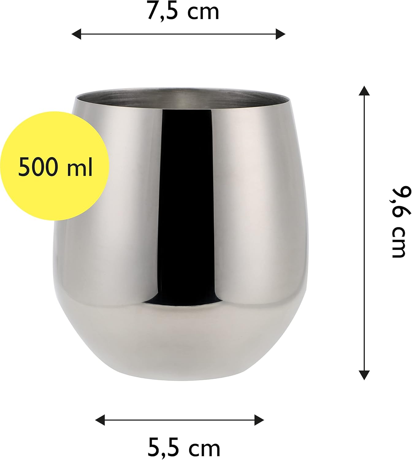 echtwerk-wine-weingl-ser-set-2-tlg-edelstahl-500-ml-silber image 2