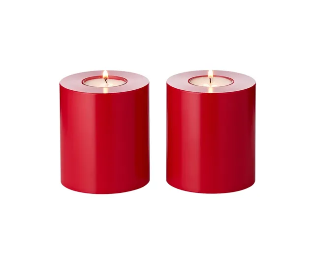 edzard-cornelius-teelichthalter-2er-set-rot-9-cm-dauerkerze image 1