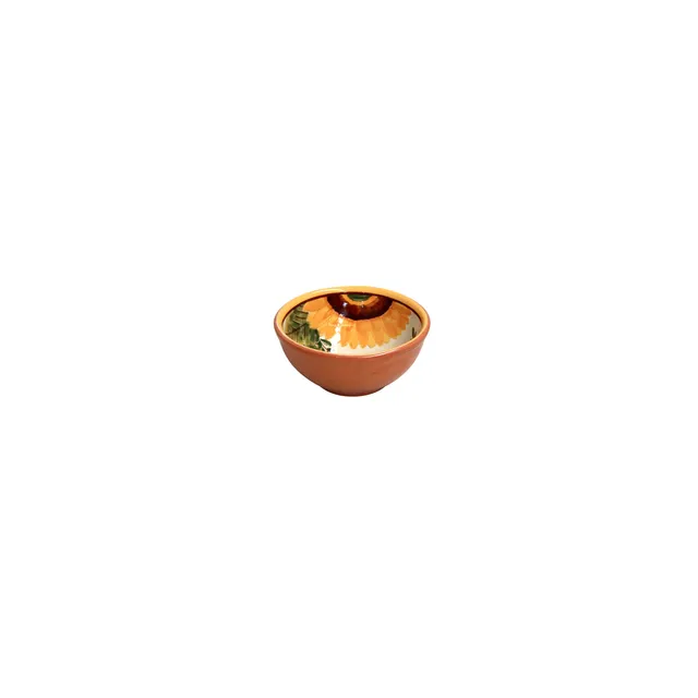 costa-nova-alentejo-terracotta-t10-sf-dipschale-sunflower-beige-handbemalt image 1